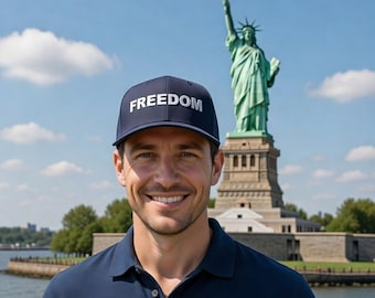 Freedom Embroidered Hat – Stars and Stripes American Pride Cotton Cap | Everyday Wear