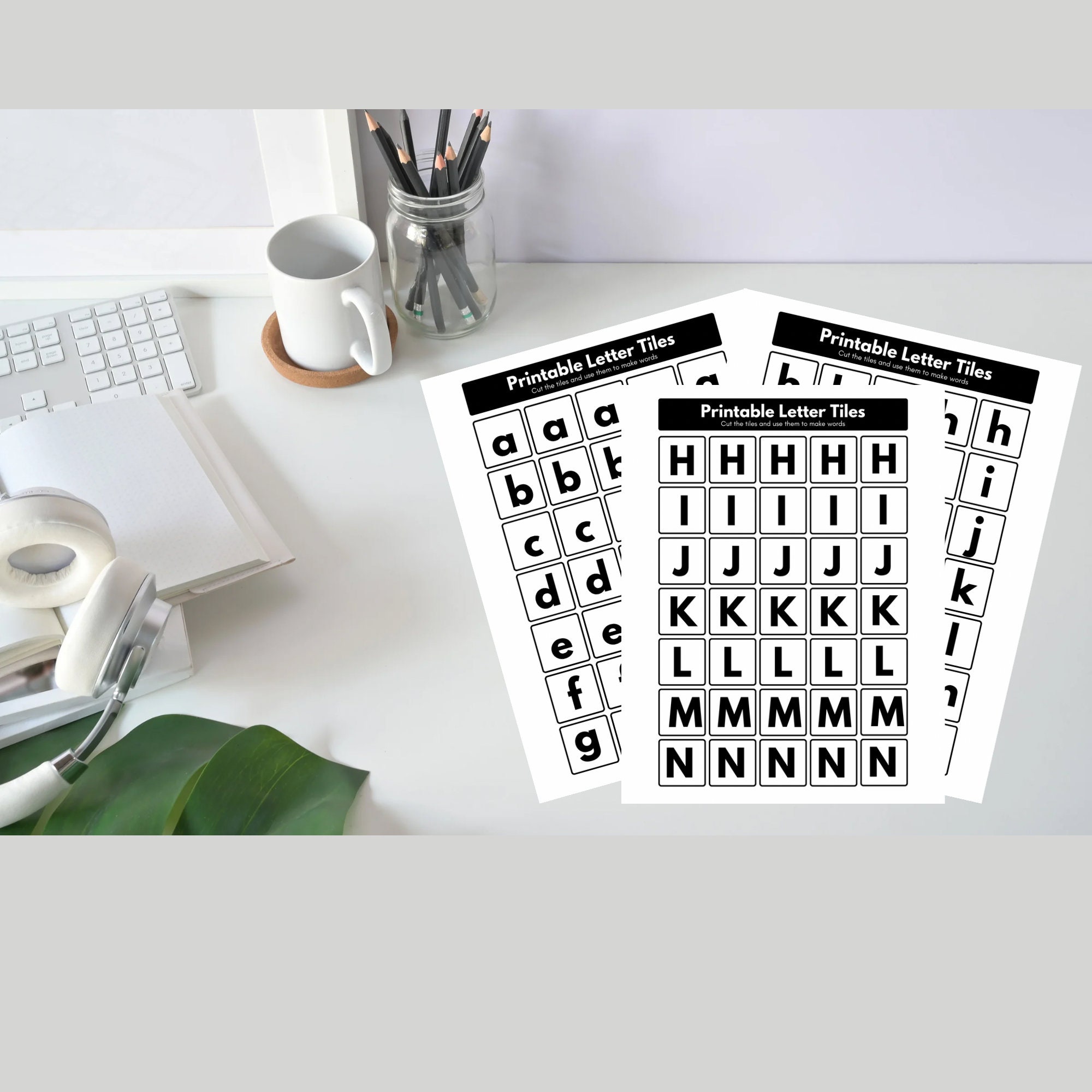 Printable Letter Tiles - Etsy