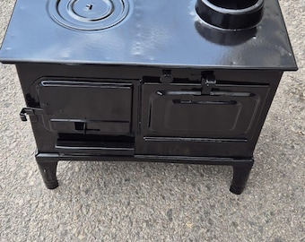 Dorello stove enameled stove – camping stove with enamel oven, width 52 cm