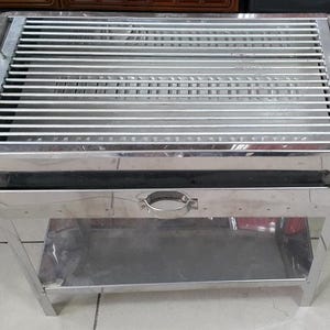 ステンレススチール製チャコールBBQグリル - 引き出しと棚付き頑丈屋外バーベキュー - トルコ風マンガル