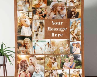 Personalized Grandmas Garden Gifts Blanket, Mothers Day Blanket Gift For Grandma, Grandma Gift Birth Month Flowers With Family Names Gift