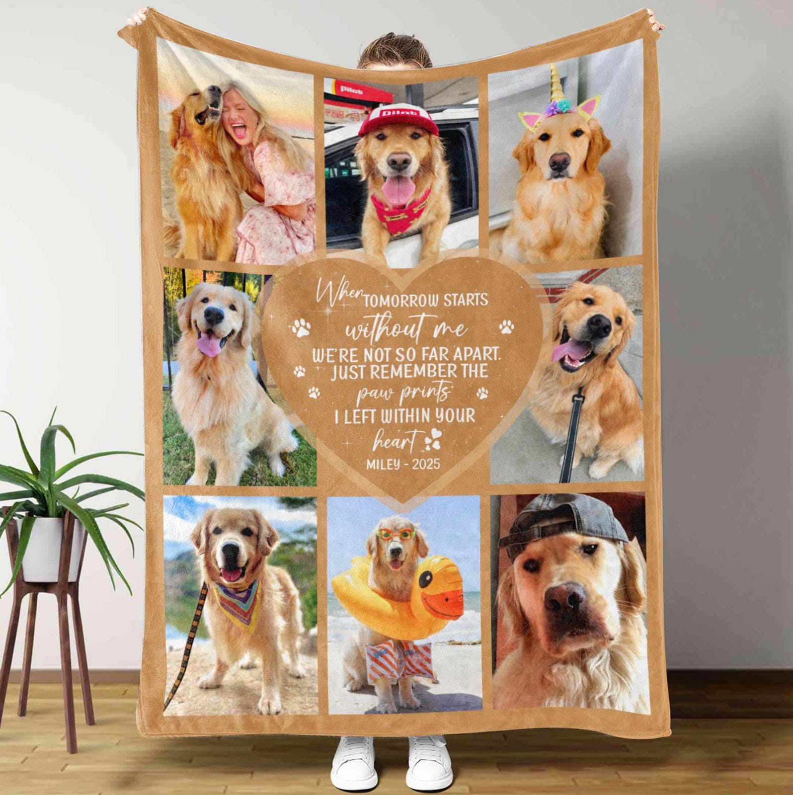 Custom Pet Blanket Using Pet Photo Dog Memorial Gifts Pet Memorial Blanket Dog Remembrance Gift Dog Dad Gift Dog Mom Gift Custom Dog Gift