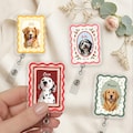 Personalized Dog Badge Reel, Custom Pet Watercolor Photo Badge Reel, Nurse Badge Reel, Dog Mom Gift product logo