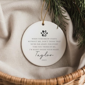 Custom pet memorial ornament, dog remembrance ornament, custom pet ornament, pet memorial gifts image 8
