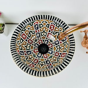 Ceramic Sink for Bathroom 100% Handmade, Best Deals Etsy, Vessel Sink, Custom Sink Vanity, Pottery Handmade Sinks for Bathroom Decoration.