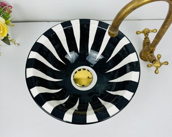 Moroccan ceramic sink - Bathroom & Vanity sink - Basin handmade and Hand-Painted - Home décor Art Bathroom - Many Colours Tailored Sizes