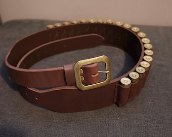 Op maat gemaakte leren jachtgeweerriem