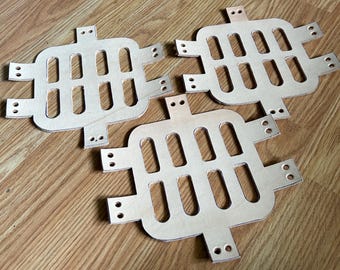 Leren inzetstukken voor graasmuilkorven