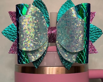 Mermaid inspired Tumbler Bow
