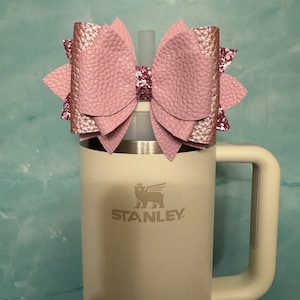 Pink Tumbler Bow