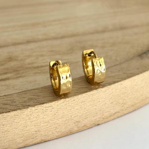 Vogem Orecchini A Cerchio Intrecciati Tricolore – Oro, Oro Rosa E Platino – Ipoallergenici, Idea Regalo - 2