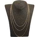 Necklace chain for pendant, various sizes from 40 cm to 110 cm, made of hypoallergenic gold-plated stainless steel product logo