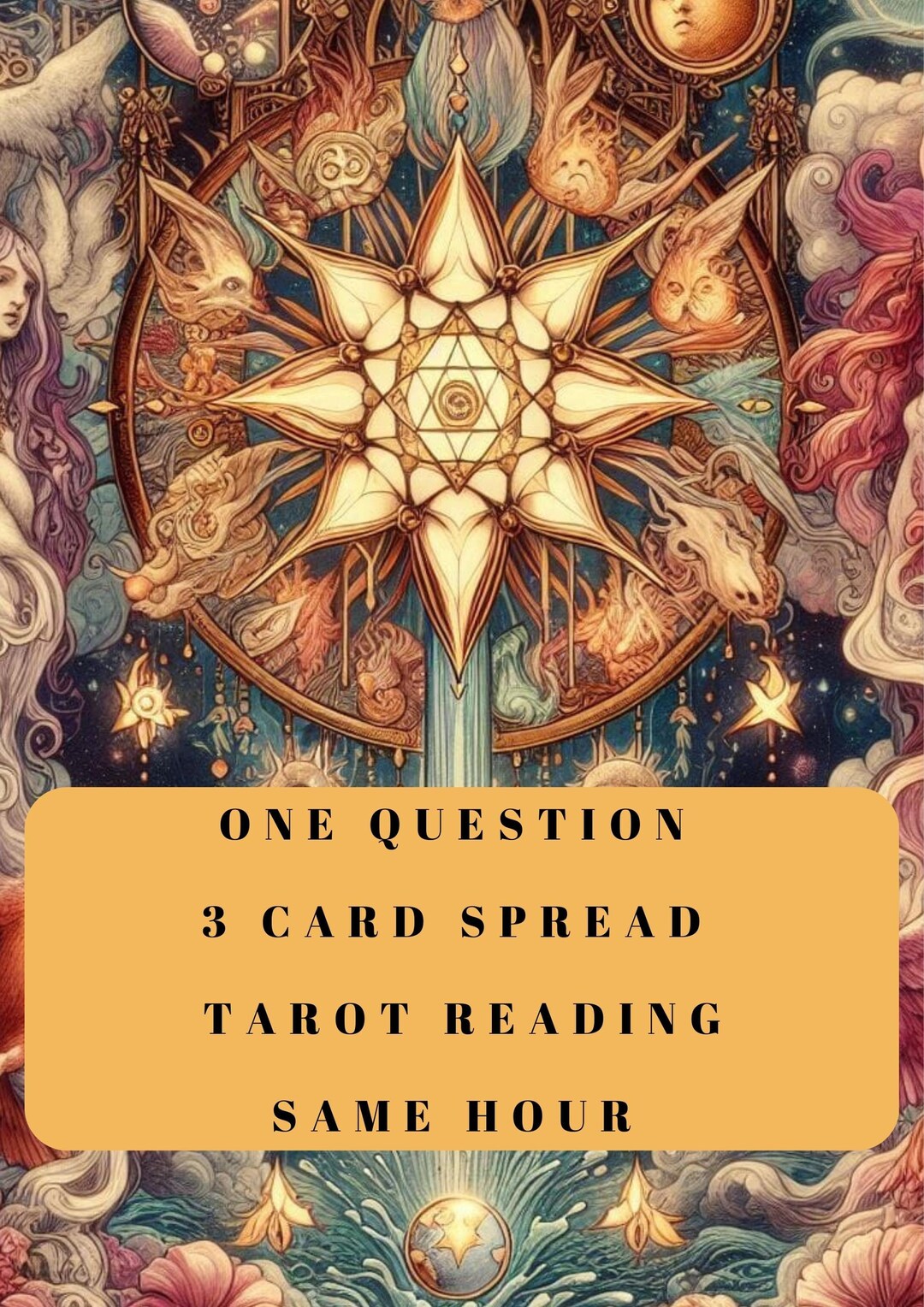One Question 3 Card Spread Tarot Reading SAME HOUR - Etsy