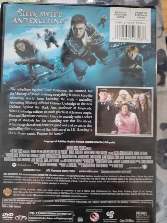 Harry Potter and the Order of the Phoenix Widescreen DVD - Pre