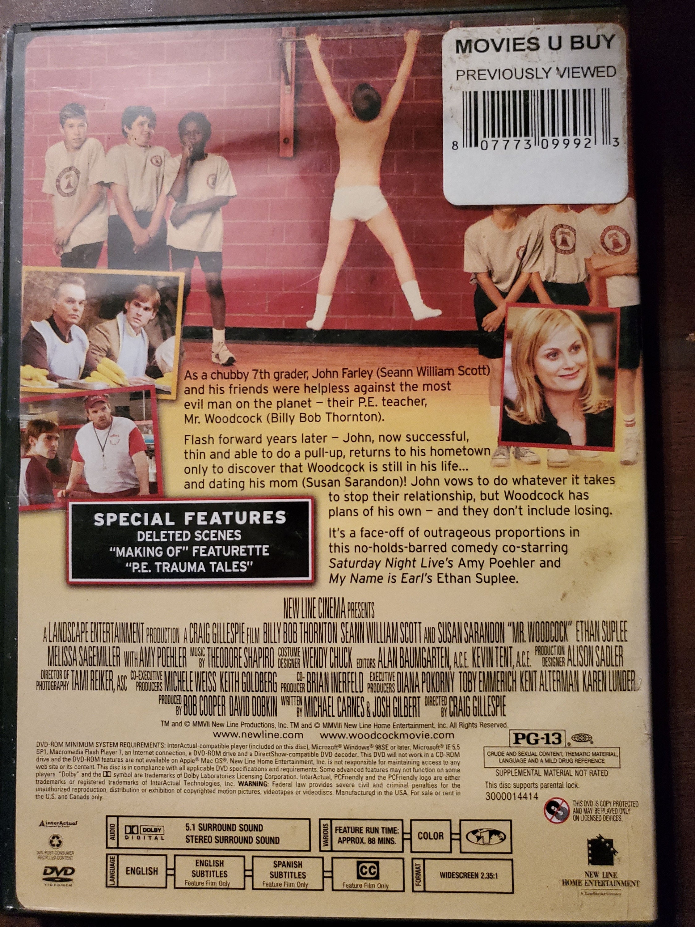 Mr. Woodcock DVD - Classic Comedy Movie With Billy Bob Thornton