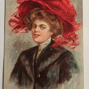 Vintage Postcard Art by E.H. Kiefer (1908) - Postmarked 1910, Ben Franklin 1 Cent Stamp, Minimal Age Damage