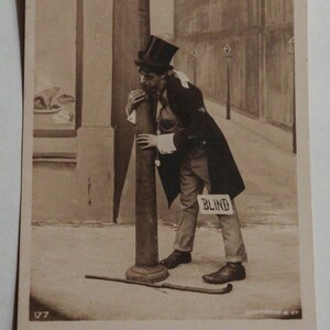 Vintage Bramford & Co Postcard - 'Left at the Post' - Aged Condition, No Writing Back - Unique Photography Art