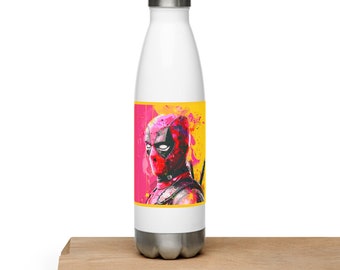 Deadpool Stainless Steel Water Bottle, Gift For Son Daughter Mother Father,, Christmas Birthday Water Bottle For Him Her