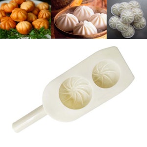 Vietnamese cooking utensils banh bao mold 2 holes, Vietnamese cake mold rice dumpling, khuon banh bao assist the baker to shape the cake