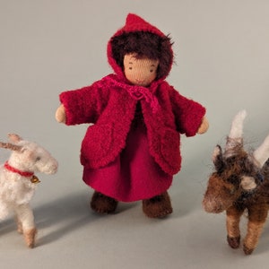 Heidi Biegepuppe, Puppen, Waldorf, Spielzeug, Waldorfpuppe, Puppenstube, Geschenkidee, Naturmaterialien, Unikat. Bild 5