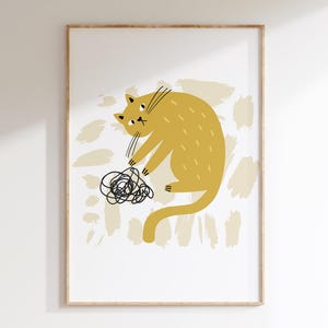 Cat Nursery Print | Kitten Wall Art | Kids Room Cats | Cute Cat Posters | Animal Nursery Art | Cat Themed Prints | DIGITAL Download