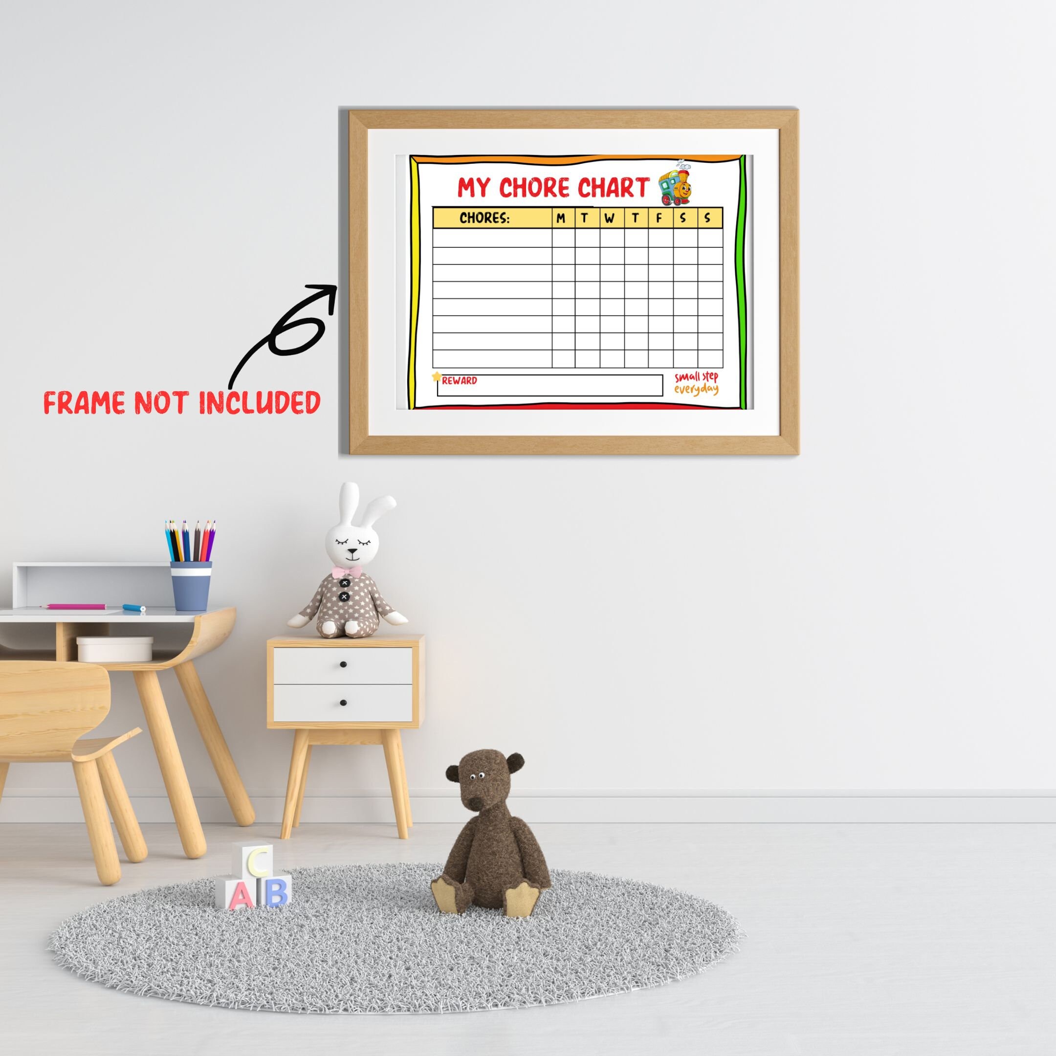 Kids Train Chore Chart Kids Room Kids Chore Chart Chore Chart Chore ...