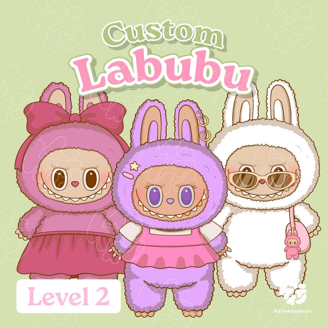 Custom Labubu Inspired Portrait Drawing - Level 2 - Etsy