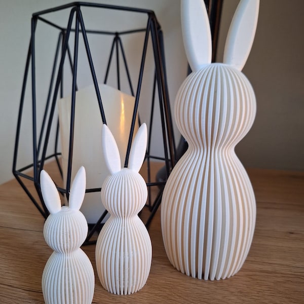 Osterhasen, Ostern, Hasendeko, 3D Druck (3D Print), Hasen, Osterdeko, Deko, 3er Set,