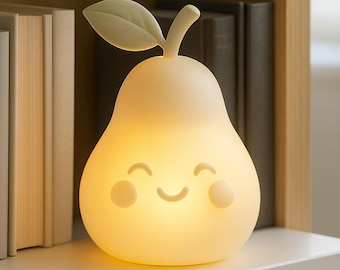 Pear Night Light STL | Glowing Interior Lamp Model | Kids Room Decor