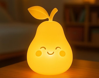 Pear Night Light STL | Glowing Interior Lamp Model | Kids Room Decor