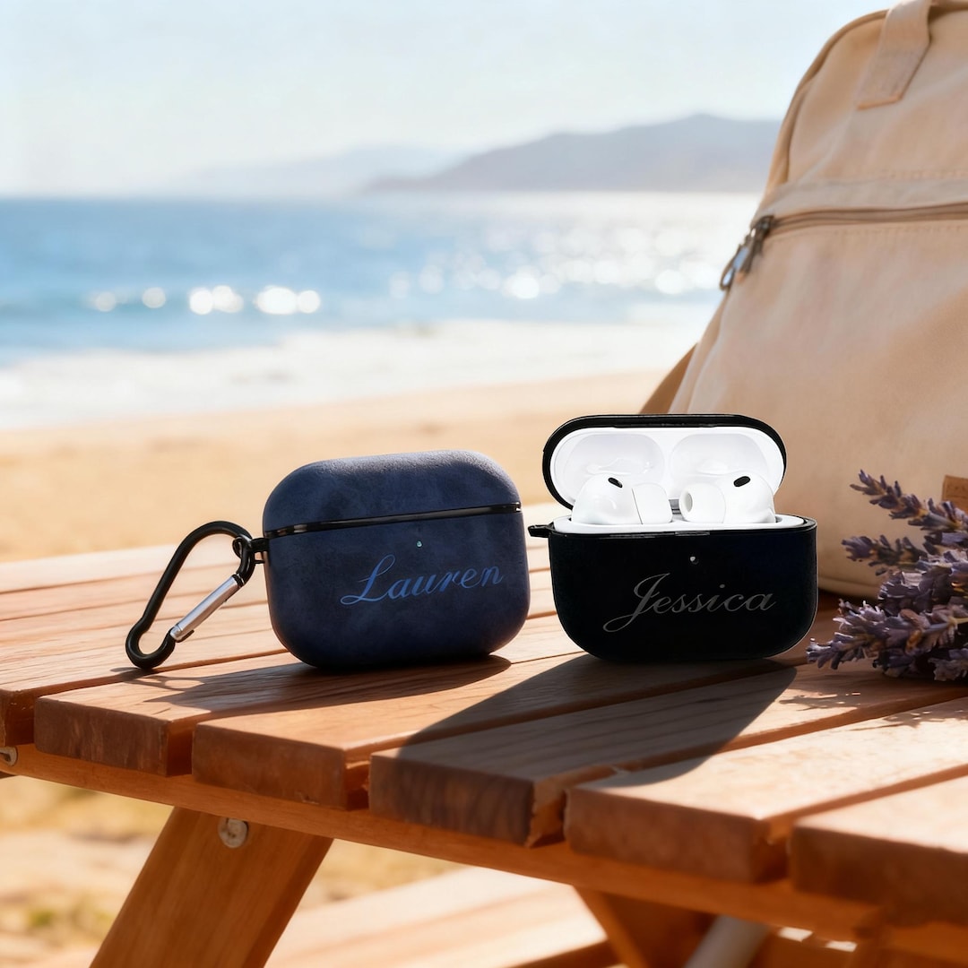 Custom Engraved Velvet Airpods Case | Personalized Airpods 3/pro/2 Case ...