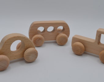 Wooden Montessori Vehicles,Wooden Toy Cars, Montessori Toys Baby, Natural Wooden Toys, Baby Shower Gifts, Toy Cars Garage, Wooden toys, Baby