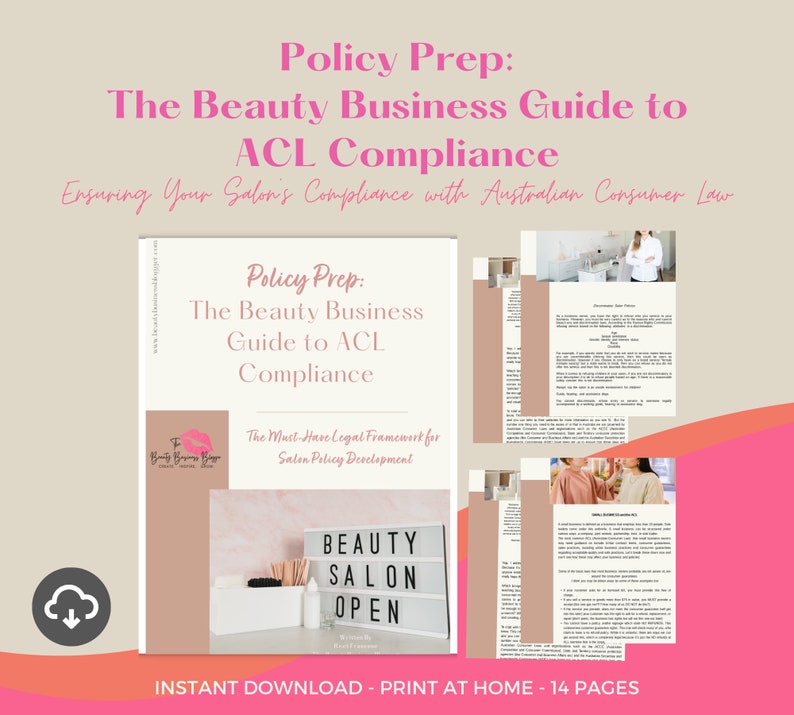 Policy Prep: The Beauty Business Guide to ACL Compliance image 3