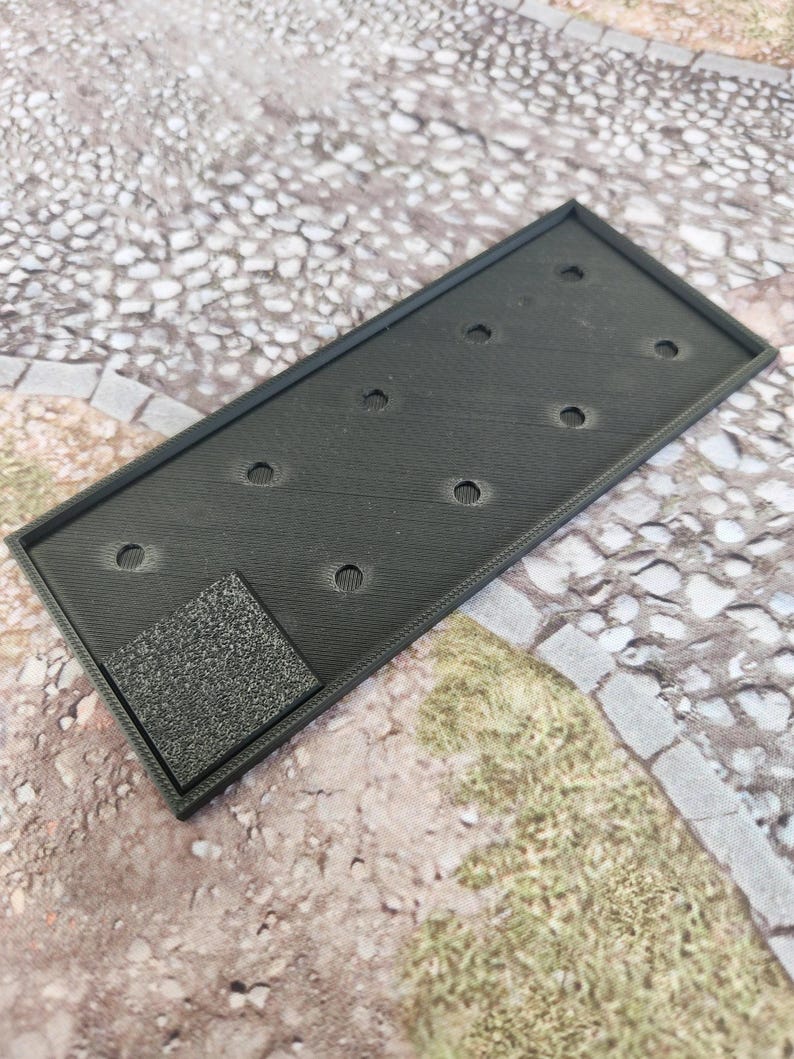 Tabletop Wargaming Square Base Bewegung Tabletts mit Magnet Löchern Bild 3