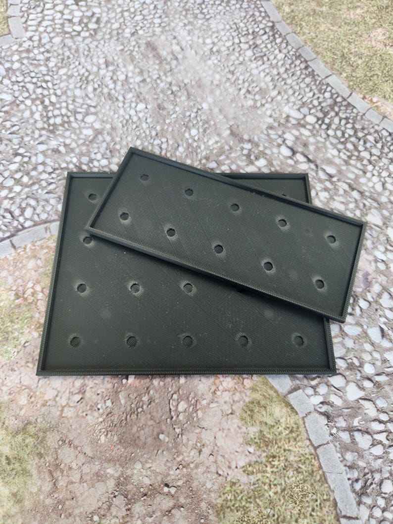 Tabletop Wargaming Square Base Bewegung Tabletts mit Magnet Löchern Bild 2