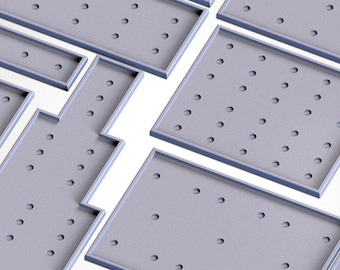 Tabletop Wargaming Square Base Movement Trays with Magnet Holes