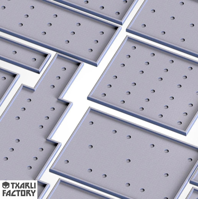 Tabletop Wargaming Square Base Bewegung Tabletts mit Magnet Löchern Bild 1