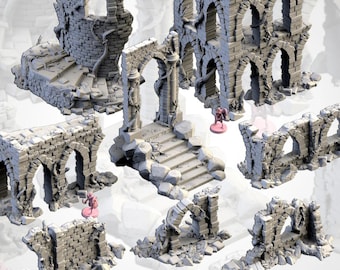 Terreno de juego de mesa: Ruinas de una ciudad abandonada