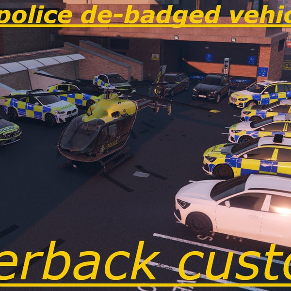 FiveM British police cars De-badged pack