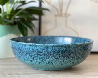 Bowl - Ceramic Salad Bowl - Blue Fruit Bowl - Table Decoration - Handmade - Tableware - Kitchen Decor - Gift - Ceramic Tableware
