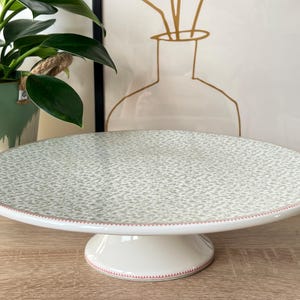 Cake plate - fruit bowl - cake plate - table decoration - ceramic cake stand - handmade - gift - serving