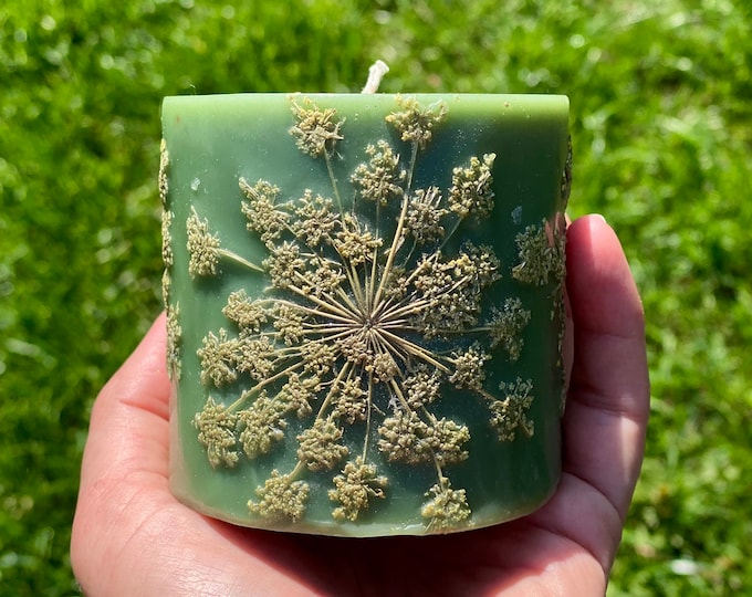 Wildflowers Candle,Floral Candle,Pressed Wildflowers,Friend Gift,Meadow Candle,Mothers Day Gift, Vegan Friendly Gift,Woman Gift,Wild,Unique