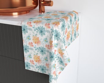 Handdoek Badhanddoek Bloemen Badhanddoek Vintage Stof Handdoek Badkamer Accessoires Badkamer Decor Nieuwe Moeder Cadeau