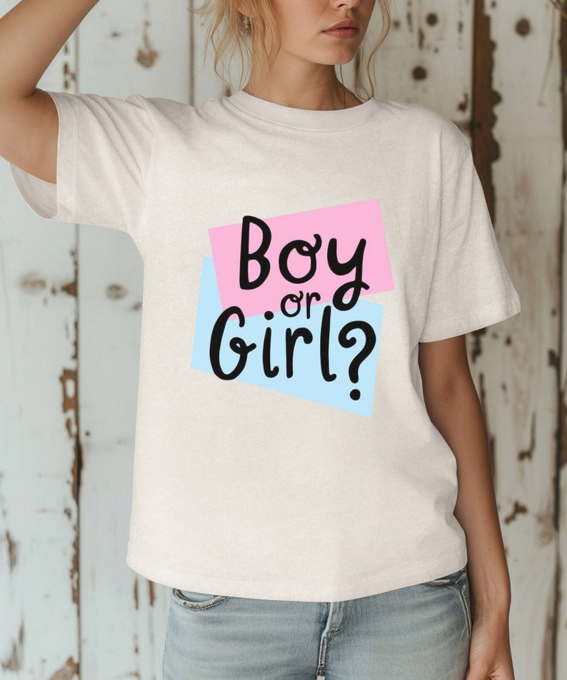 Boy or Girl Shirts Gender Reveal Party Shirts Baby Shower Party Pink or