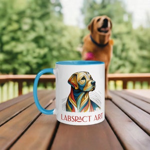 Labstract Art Custom Coffee Mug for the dog lover