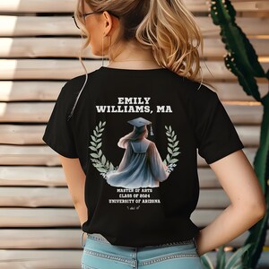 Kundenspezifisches Abschluss-Hemd Klasse von 2024 Teegruppe personalisiertes medizinisches tshirt Doktorarbeit-Verteidigungs-T-Shirt PhD-Hemdgeschenk für abgestufte Gruppe T-Shirt