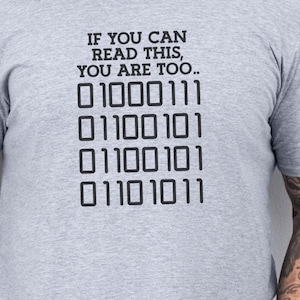 Funny Binary Code T-Shirt: Geek Programmer Gift