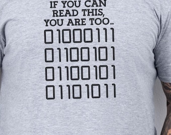 Funny Binary Code T-Shirt: Geek Programmer Gift
