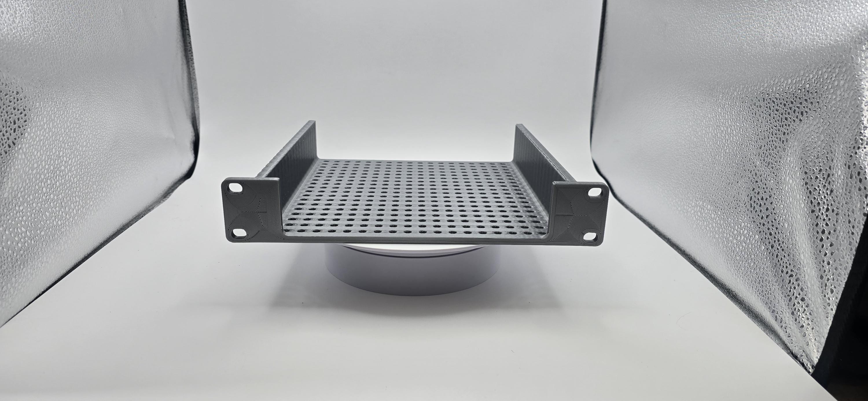 1U Universal Shelf for 10" Mini Rack – Cubi-Rack, Rackmate Compatible – Lightweight, Durable, Standards-Compliant