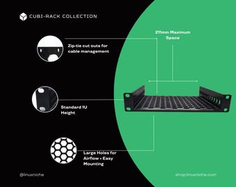1U Universal Shelf for 10" Mini Rack